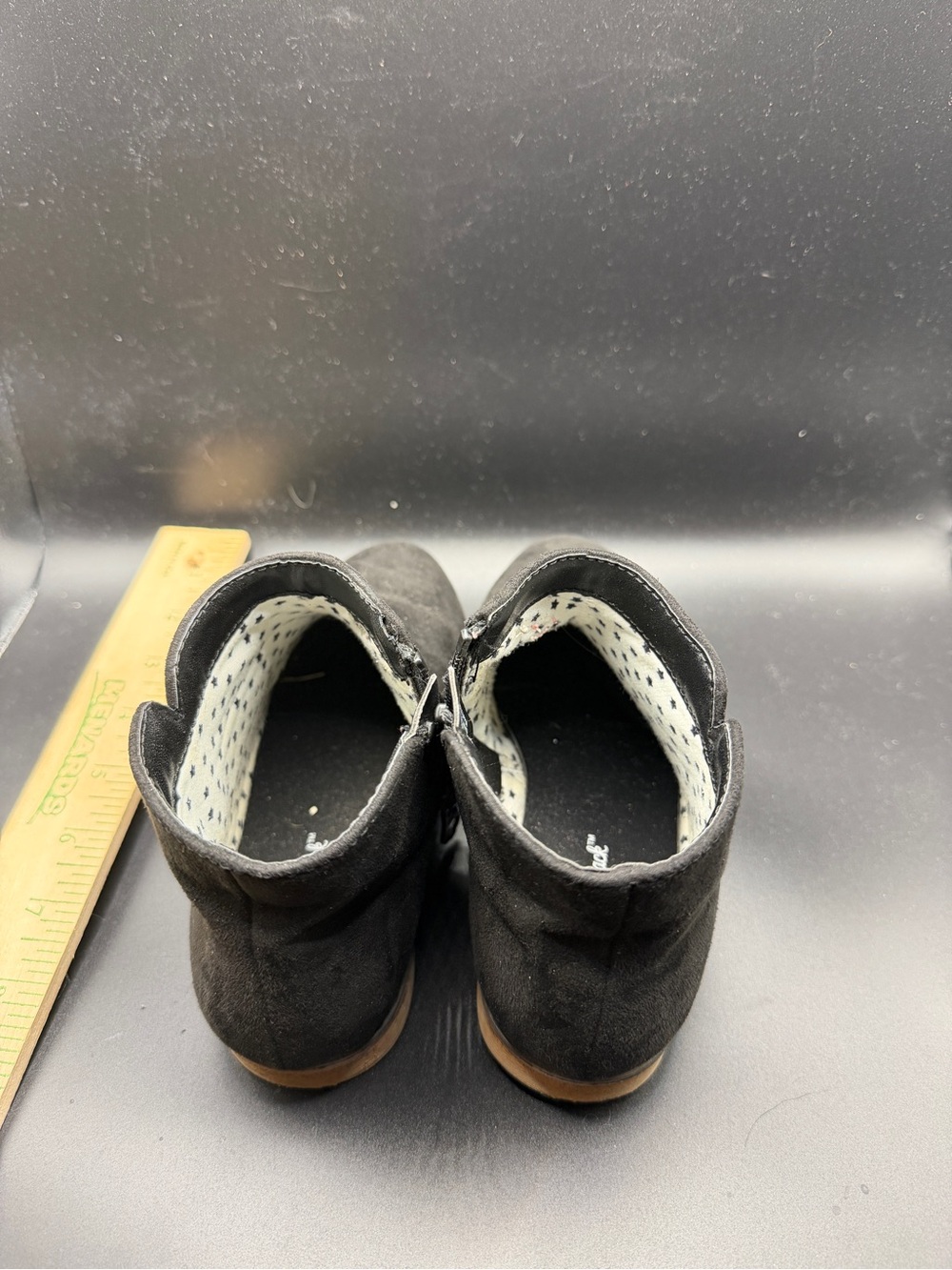 Cat & Jack Black Suede-Look Kids Ankle Boots
